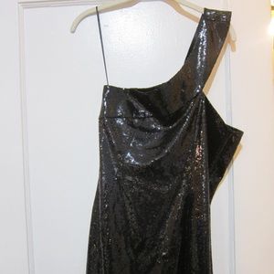 Roni Black Sequin Dress Size Small